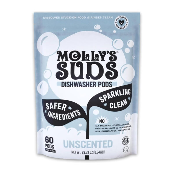 Molly's Suds Dishwasher Pods | Natural Dishwasher